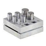 7 Sizes Disc Cutter Set for Metal Form& Repair, Coin Pendant Punch and Die Set