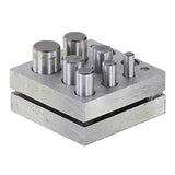 7 Sizes Disc Cutter Set for Metal Form& Repair, Coin Pendant Punch and Die Set