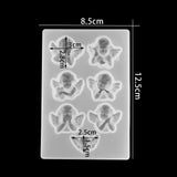 7 Small Angels Silicone Molds for DIY Key Chain Pendants