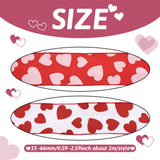 Red Sweet Heart Polyester Ribbon Jute Burlap Love Ribbon