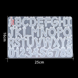 Uppercase Letter Resin Silicone Molds for DIY Crafts