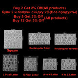 Uppercase Letter Resin Silicone Molds for DIY Crafts