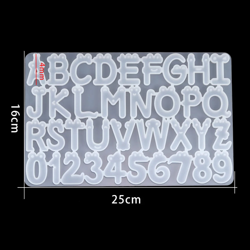 Uppercase Letter Resin Silicone Molds for DIY Crafts