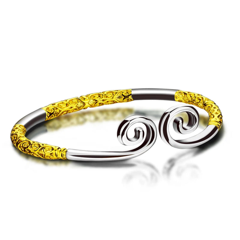 925 Silver Couple Bracelet Men Women Solid Silver Jewelry Gift