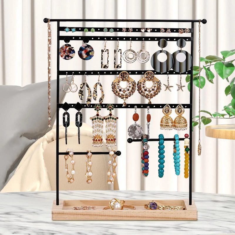 7 Tier Jewelry Organizer Stand Holder Showcase for Earrings