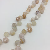 7mm Cherry Agate Powder Faceted Stone Beads for Jewelry Making