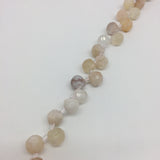 7mm Cherry Agate Powder Faceted Stone Beads for Jewelry Making
