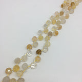7mm Citrine Powder Faceted Beads for Jewelry Making