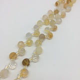 7mm Citrine Powder Faceted Beads for Jewelry Making