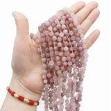 7mm Faceted Rose Quartz Loose Beads for Jewelry Making