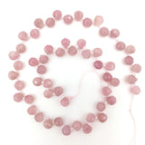 7mm Faceted Rose Quartz Loose Beads for Jewelry Making