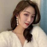 Retro Heart Pearl Clip Earrings for Women No Piercing Ears
