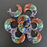 7 Colors Moon Pendants Orgone Reiki Healing Natural Stone Jewelry