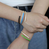 Neon Enamel Bangle Bracelet for Women - 7 Colors