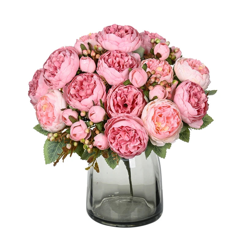 Artificial Flowers Silk Peony for Home Wedding Party Decor