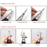 7 in 1 Leathercraft Adjustable Stitching and Groover Tool Set DIY Practical