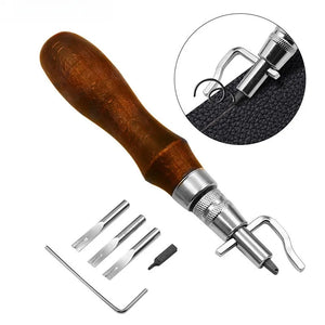 7 in 1 Leathercraft Adjustable Stitching and Groover Tool Set DIY Practical