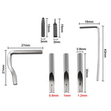 7 in 1 Leathercraft Adjustable Stitching and Groover Tool Set DIY Practical