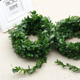 7m Artificial Flowers Rattan Leaf Iron Wire DIY Wreath Wedding Car Decoration