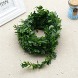 7m Artificial Flowers Rattan Leaf Iron Wire DIY Wreath Wedding Car Decoration