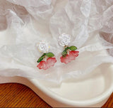 7 Pairs Pink Earrings Ear Clip for Lady Party Gift