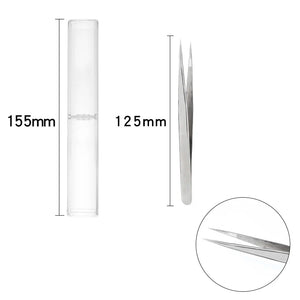 Stainless Steel Tweezers Long Nose Cross Tweezers Jewelry Making Tools