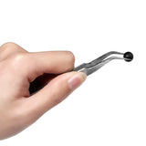 Stainless Steel Tweezers Long Nose Cross Tweezers Jewelry Making Tools