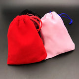 7 Jewelry Pouches Velvet Drawstring Bags