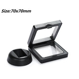 70MM PET Membrane Jewelry Ring Pendant Display Stand Holder Bague Packaging Box