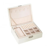Double-Layer PU Jewelry Box European Jewelry Storage Box