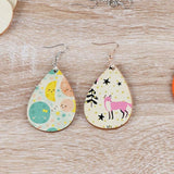 70 Pcs Unfinished Wooden Earrings Blanks with Ear Hooks DIY Crafts