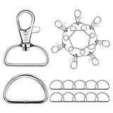 70 Swivel Clasps Lobster D Rings Snap Hooks for Keychain DIY
