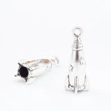 70 Retro Rocket Pendant Zinc Alloy DIY Jewelry Making
