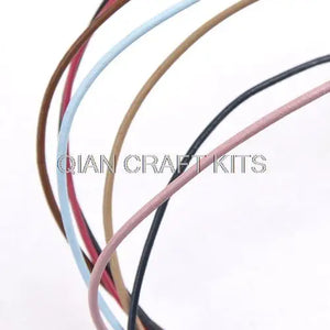 70 Yards Round Truly Leather Cord 2mm Waxed Multiple Colors
