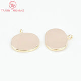 6PCS 15MM 24K Brass Honeybee Pendants DIY Jewelry Findings
