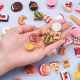 70Pcs Cake Biscuit Bread Resin Flatback Cabochons for DIY Craft