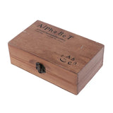 70Pcs Letter Stamp Set in Vintage Wooden Box for DIY Albums and Weddings