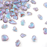 70Pcs Glass Pendants Teardrop Heart Crystal Charms DIY Bracelet Necklace