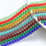 70Pcs Austria Red Crystal Beads 6mm Glass Round Spacer Beads Jewelry Making DIY