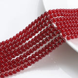 70Pcs Austria Red Crystal Beads 6mm Glass Round Spacer Beads Jewelry Making DIY