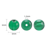 70Pcs Austria Red Crystal Beads 6mm Glass Round Spacer Beads Jewelry Making DIY