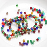 70Pcs Austria Red Crystal Beads 6mm Glass Round Spacer Beads Jewelry Making DIY