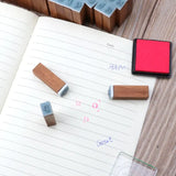 70Pcs Vintage DIY Alphabet Rubber Stamps Set with Wooden Box