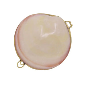 70-75mm Mother of Pearl Clam Shell Jewelry Box