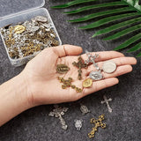 70pc Tibetan Charm Necklace Pendants Religious Rosary Jesus DIY