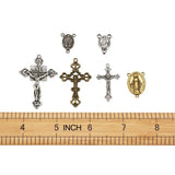 70pc Tibetan Charm Necklace Pendants Religious Rosary Jesus DIY