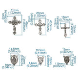 70pc Tibetan Charm Necklace Pendants Religious Rosary Jesus DIY