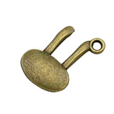 70pcs Antique Bronze Rabbit Charm Pendants 19x13mm