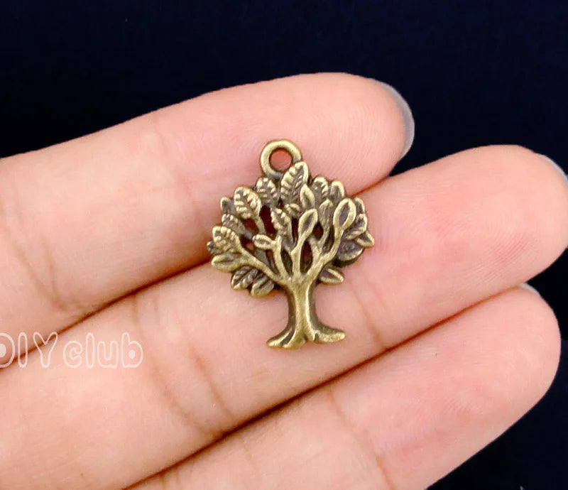 70pcs Life Tree Charms Pendant 21x16mm