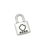 70pcs Tibetan Silver 2 Sided Lock Charms Pendant 15x9mm